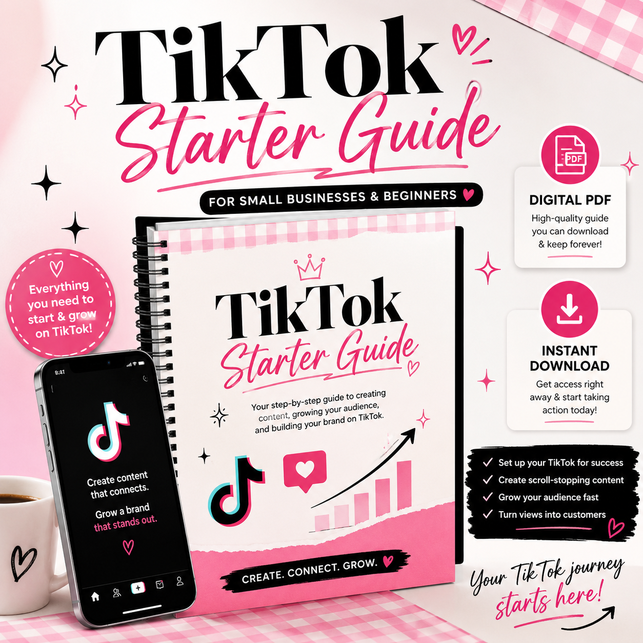 TikTok Shop Starter Guide for Small Businesses | Step-by-Step Digital PDF