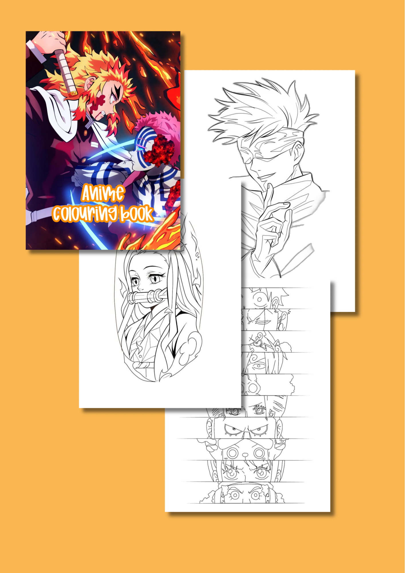 Digital download anime colouring book