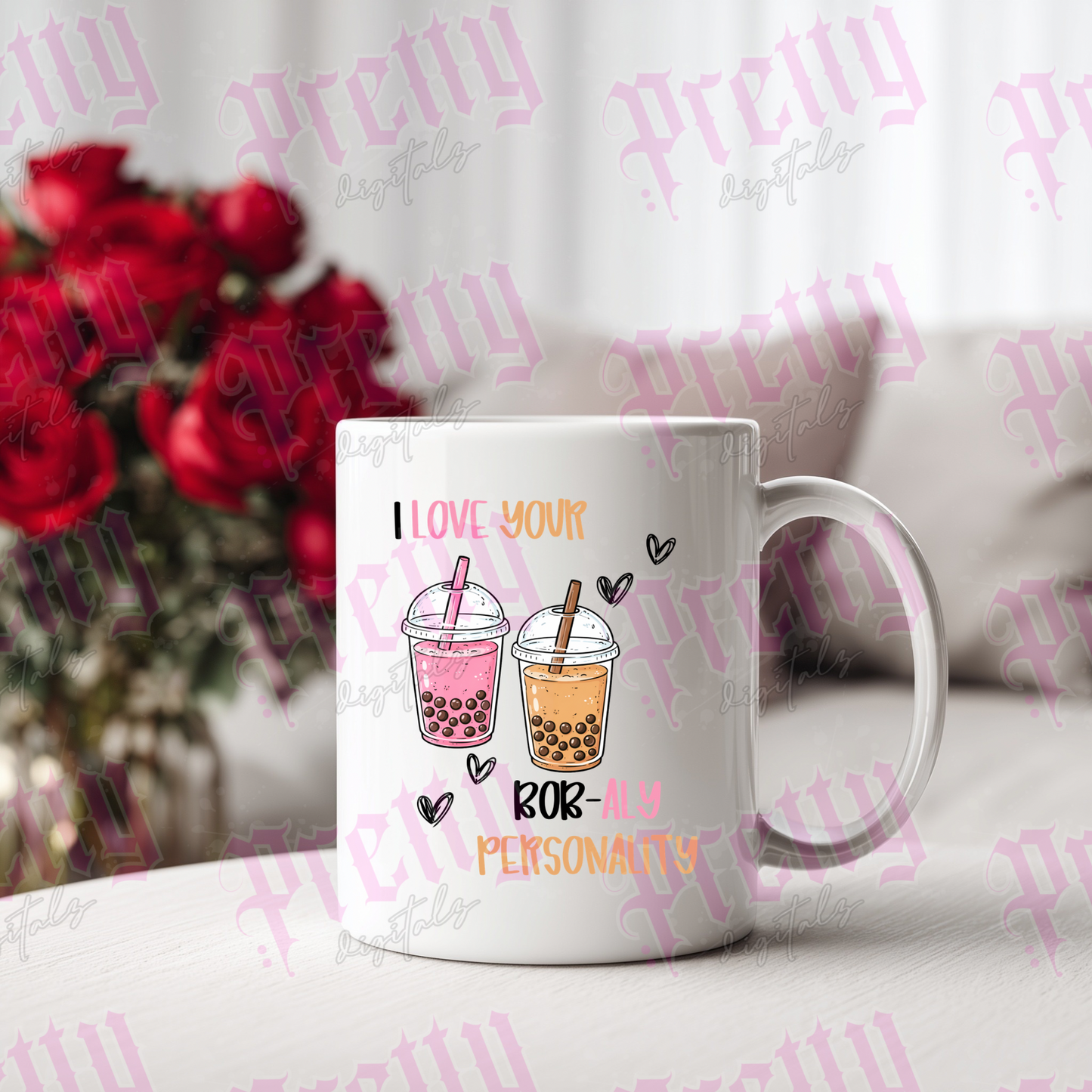 Valentine doodles png digital download