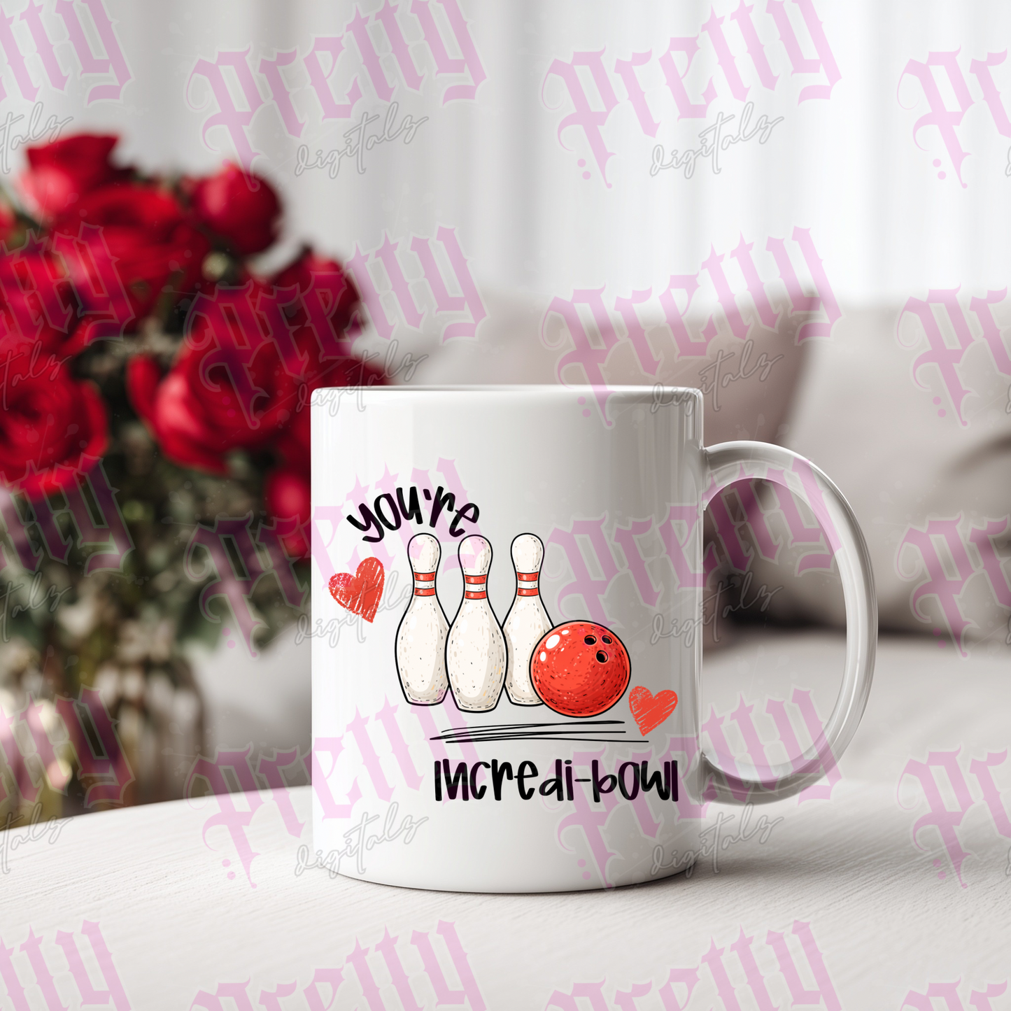 Valentine doodles png digital download