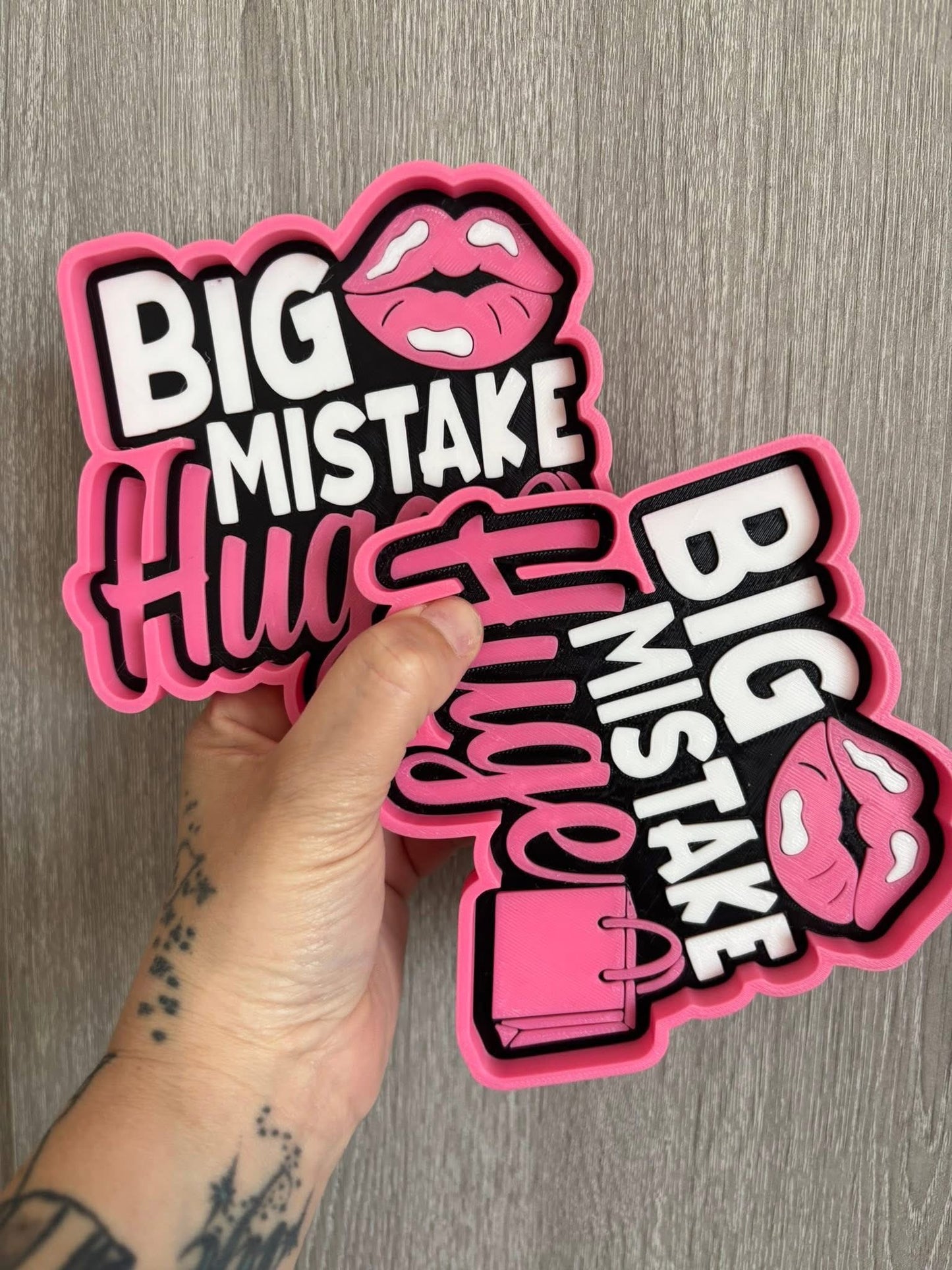 Big Mistake Huge Trinket Dish | Pretty Woman Inspired Jewellery Tray | Pink Girly Catchall Dish | 3D Printed Vanity Decor