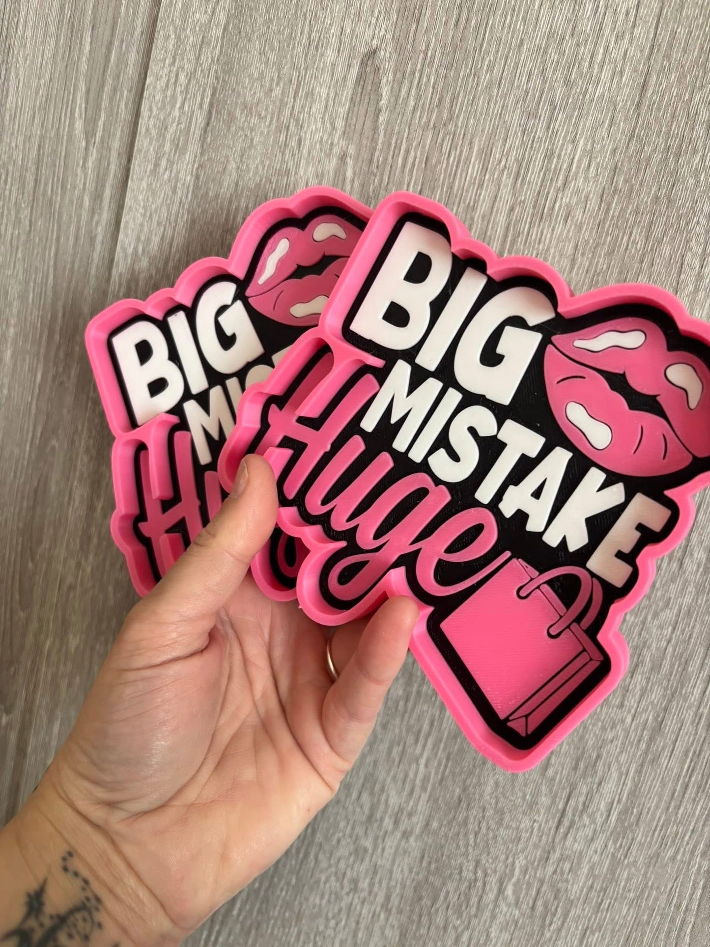 Big Mistake Huge Trinket Dish | Pretty Woman Inspired Jewellery Tray | Pink Girly Catchall Dish | 3D Printed Vanity Decor