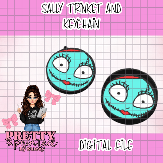 Sally Trinket & Keychain Bundle 3MF File | Gothic 3D Print Pack | Instant Digital Download