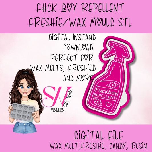 Funny Wax Melt Mould STL File – Freshie, Resin & Candy Mould Template | Instant Digital Download
